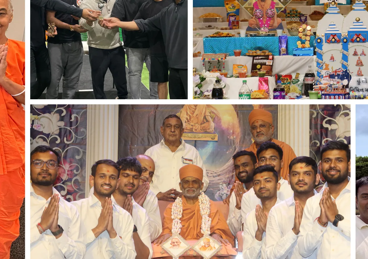 Young people participating in a Hari Prabodham Australia gathering
