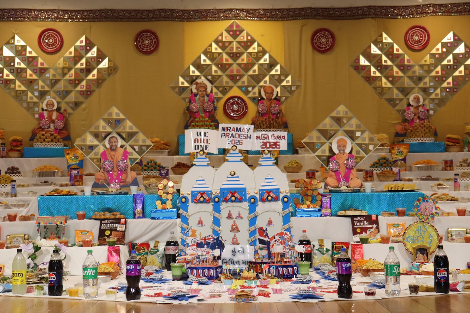 A devotional cultural display prepared by the Australian community