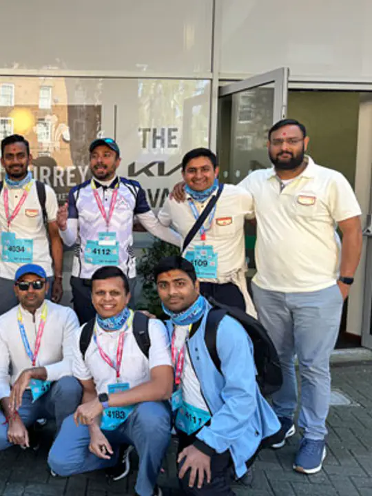 Hari Prabodham volunteers gathered during a community service activity